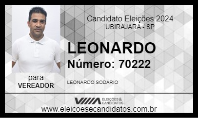 Candidato LEONARDO 2024 - UBIRAJARA - Eleições