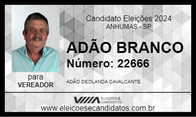 Candidato ADÃO BRANCO 2024 - ANHUMAS - Eleições