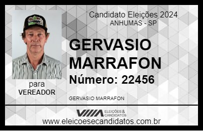 Candidato GERVASIO MARRAFON 2024 - ANHUMAS - Eleições