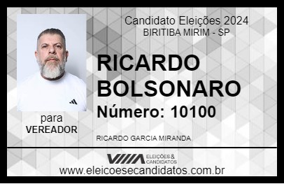 Candidato RICARDO GARCIA 2024 - BIRITIBA MIRIM - Eleições