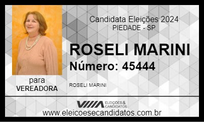 Candidato ROSELI MARINI 2024 - PIEDADE - Eleições