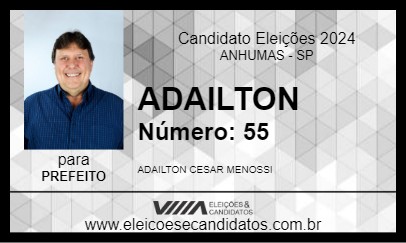 Candidato ADAILTON 2024 - ANHUMAS - Eleições