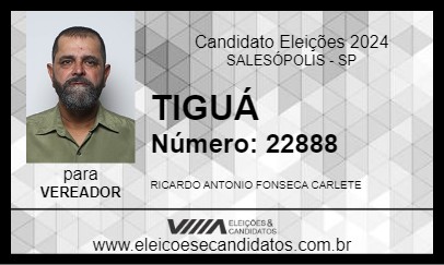 Candidato TIGUÁ 2024 - SALESÓPOLIS - Eleições