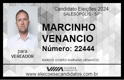 Candidato MARCINHO VENANCIO 2024 - SALESÓPOLIS - Eleições