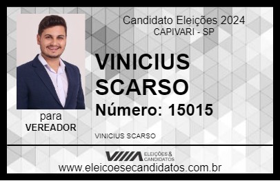 Candidato VINICIUS SCARSO 2024 - CAPIVARI - Eleições