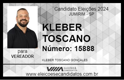 Candidato KLEBER TOSCANO 2024 - JUMIRIM - Eleições