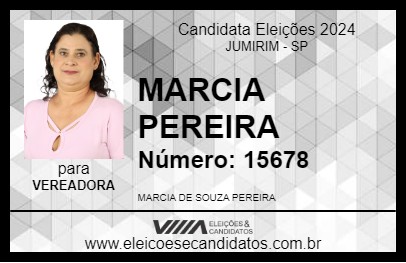 Candidato MARCIA PEREIRA 2024 - JUMIRIM - Eleições