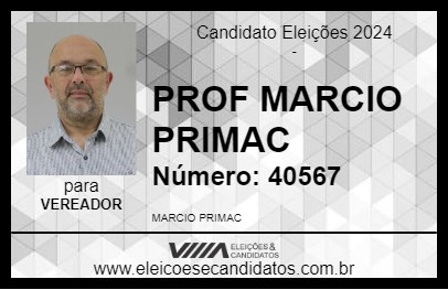 Candidato PROF MARCIO PRIMAC 2024 - RIBEIRÃO PIRES - Eleições