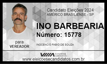 Candidato INO BARBEARIA 2024 - AMÉRICO BRASILIENSE - Eleições