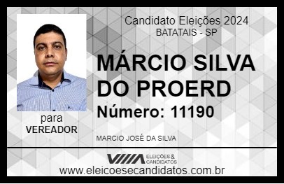 Candidato MÁRCIO SILVA DO PROERD 2024 - BATATAIS - Eleições