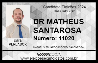 Candidato DR MATHEUS SANTAROSA 2024 - BATATAIS - Eleições