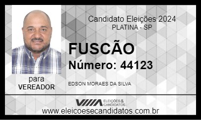 Candidato FUSCÃO 2024 - PLATINA - Eleições