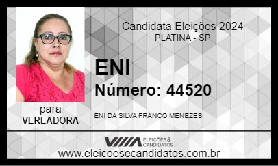 Candidato ENI 2024 - PLATINA - Eleições