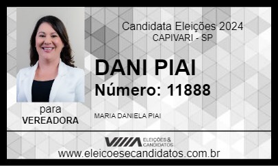 Candidato DANI PIAI 2024 - CAPIVARI - Eleições