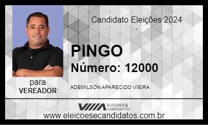 Candidato PINGO 2024 - MONGAGUÁ - Eleições