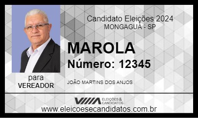 Candidato MAROLA 2024 - MONGAGUÁ - Eleições