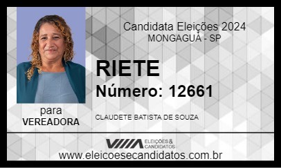 Candidato RIETE 2024 - MONGAGUÁ - Eleições