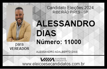 Candidato ALESSANDRO DIAS 2024 - RIBEIRÃO PIRES - Eleições