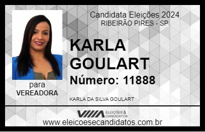 Candidato KARLA GOULART 2024 - RIBEIRÃO PIRES - Eleições