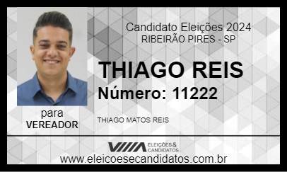 Candidato THIAGO REIS 2024 - RIBEIRÃO PIRES - Eleições