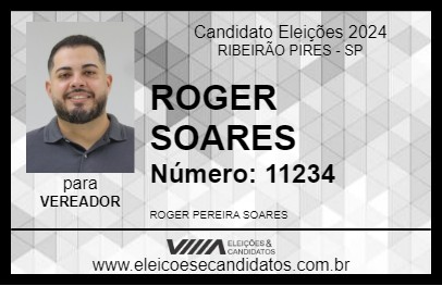 Candidato ROGER SOARES 2024 - RIBEIRÃO PIRES - Eleições