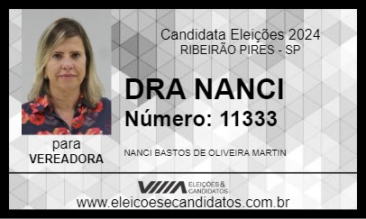 Candidato DRA NANCI 2024 - RIBEIRÃO PIRES - Eleições