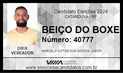 Candidato BEIÇO DO BOXE 2024 - CATANDUVA - Eleições