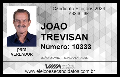 Candidato JOAO TREVISAN 2024 - ASSIS - Eleições