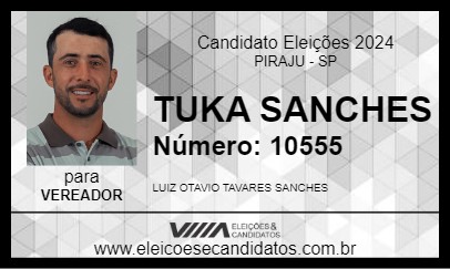 Candidato TUKA SANCHES 2024 - PIRAJU - Eleições