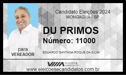 Candidato DU PRIMOS 2024 - MONGAGUÁ - Eleições