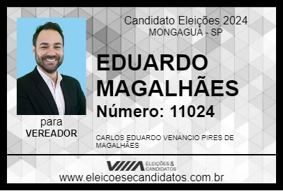 Candidato EDUARDO MAGALHÃES 2024 - MONGAGUÁ - Eleições