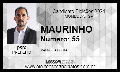 Candidato MAURINHO 2024 - MOMBUCA - Eleições