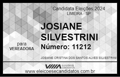 Candidato JOSIANE SILVESTRINI 2024 - LIMEIRA - Eleições