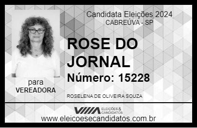 Candidato ROSE DO JORNAL 2024 - CABREÚVA - Eleições