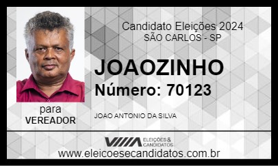 Candidato JOAOZINHO 2024 - SÃO CARLOS - Eleições