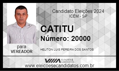 Candidato CATITU 2024 - ICÉM - Eleições