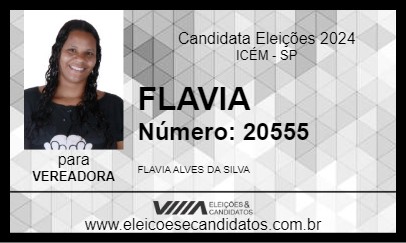 Candidato FLAVIA 2024 - ICÉM - Eleições