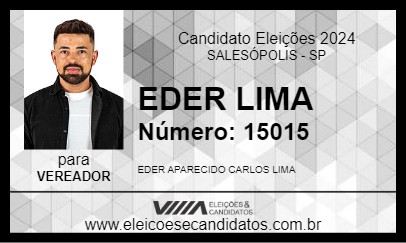 Candidato EDER LIMA 2024 - SALESÓPOLIS - Eleições