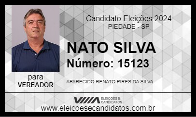 Candidato NATO SILVA 2024 - PIEDADE - Eleições