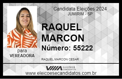 Candidato RAQUEL MARCON 2024 - JUMIRIM - Eleições