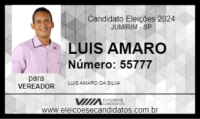 Candidato LUIS AMARO 2024 - JUMIRIM - Eleições