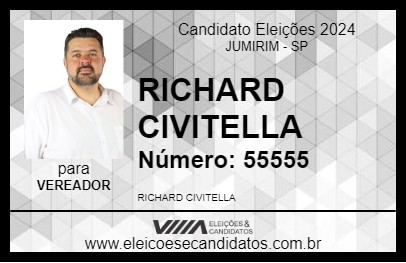 Candidato RICHARD CIVITELLA 2024 - JUMIRIM - Eleições