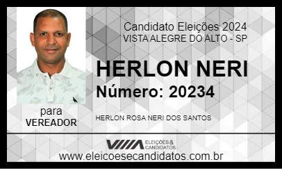 Candidato HERLON NERI 2024 - VISTA ALEGRE DO ALTO - Eleições