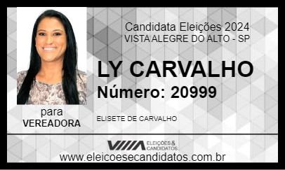 Candidato LY CARVALHO 2024 - VISTA ALEGRE DO ALTO - Eleições