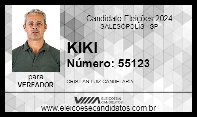 Candidato KIKI 2024 - SALESÓPOLIS - Eleições