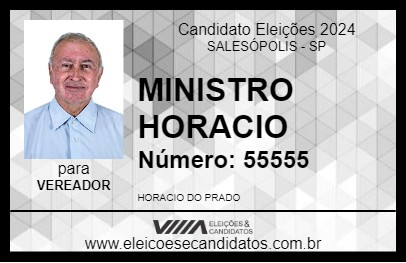 Candidato MINISTRO HORACIO 2024 - SALESÓPOLIS - Eleições