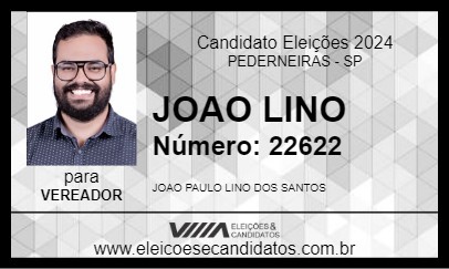 Candidato JOAO LINO 2024 - PEDERNEIRAS - Eleições