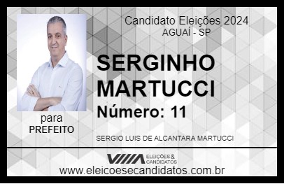 Candidato SERGINHO MARTUCCI 2024 - AGUAÍ - Eleições