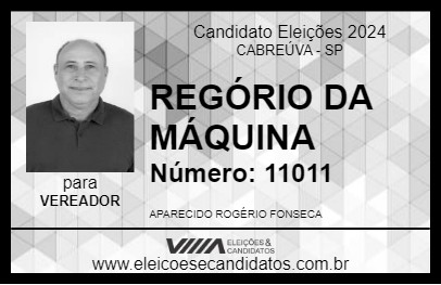 Candidato ROGÉRIO DA MÁQUINA 2024 - CABREÚVA - Eleições