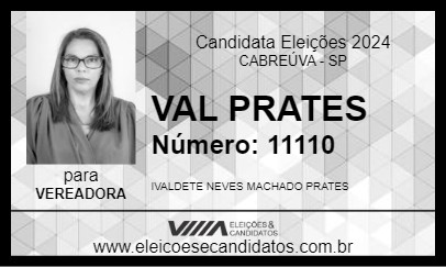 Candidato VAL PRATES 2024 - CABREÚVA - Eleições